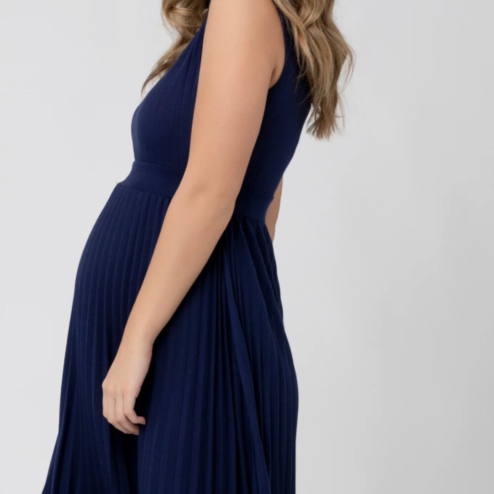 Maternity Knife Pleat Dress